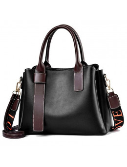 Женская кожаная сумка A119 BLACK